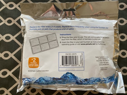 PetSafe Drinkwell Fountain #2 Aktivkohle Ersatzfilter 3ct NEU - Bild 3 von 4