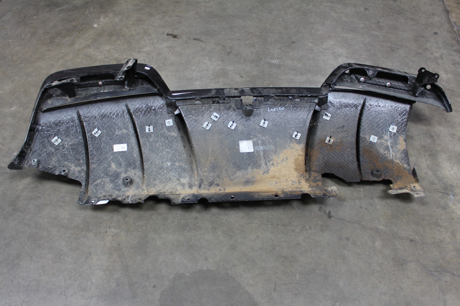 Ferrari 296 GTB, Carbon Fiber Rear Bumper Diffuser Dmg, Parts Only, Used, 887758