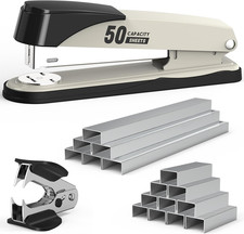 Metal Stapler Heavy Duty 50 Sheet Capacity with 1750 Staples and Staple Remover,
