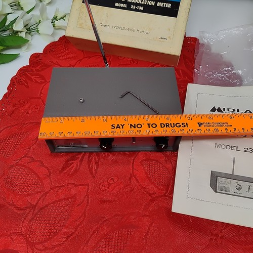 Vintage Midland 23-138 SWR PWR FS Power & Watt Modulation Meter Japan - Zdjęcie 2 z 14