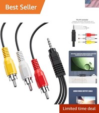 5ft RCA AV Cable for TV, Smartphone & Home Theater - Tangle-Free