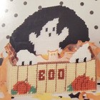 Plastic Canvas pattern booklet Halloween Ghosts door hangers candy box tissue