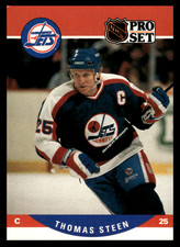 1990 Pro Set Thomas Steen #565 Winnipeg Jets NHL Hockey Base Set