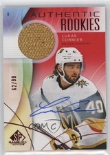2024 SP Game Used Authentic Rookies Red Jersey 62/99 Lukas Cormier #218 Auto 4et
