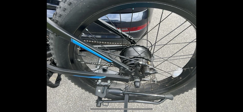 Bicicleta Plegable TotGuard E 500W 26 Pulgadas Neumáticos Grasos 21 Velocidades Foto 4 de 4