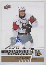 2017-18 Upper Deck CHL Star Rookies Auto Justin Barron #336 Auto y4a