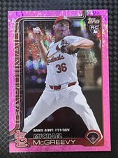 Michael McGreevy 2025 Topps Update Pink Holo Foil #US60 St. Louis Cardinals