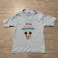 Vintage 80s Disney Mickey Mouse Florida My First Mickey Toddler Shirt 18M