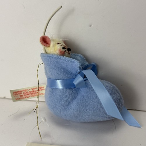 ANNALEE 2003 newborn baby mouse in bootie - 第 3/8 張圖片