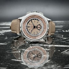 Patek Philippe World Time Chronograph Flyback 5935A-001 Salmon Steel Complete 11