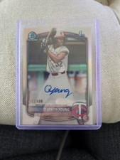2025 Bowman Chrome Draft 1st Quentin Young Auto /499 Minnesota Twins #CPA-WY