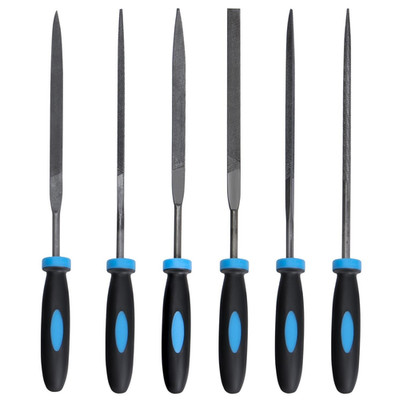 Metal Needle File Set 6 Pcs Steel Hand Files Wood Glass Plastic Small Tool 5.51''