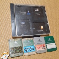PS1 Memory Card Lot 4 Sony Official  HUMAN Memory Card Holder Japan