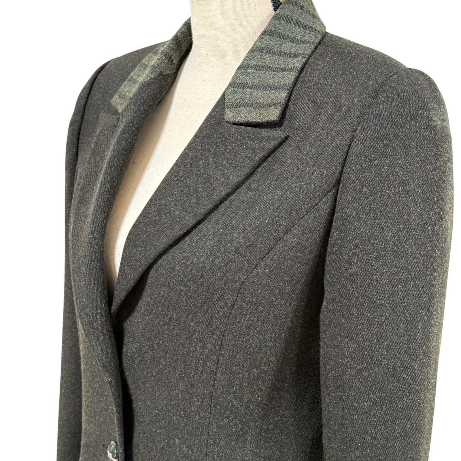 Vintage Structured Statement Wool Blazer Size 9 - image 7