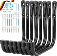 8 StüCk Garagen-Leiterhaken, 17 Cm, StrapazierfäHig, Wandmontage, AufhäNger FüR