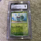 Pokémon TCG Bulbasaur Scarlet & Violet Best Buy Exclusive 001/165 CGC 8