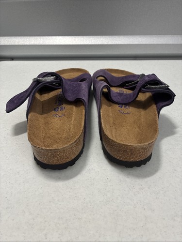 Sandali donna Birkenstock Arizona morbidi plantare viola taglia 40 - Foto 3 di 8