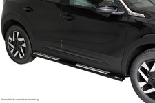 Schwellerrohre SCHWARZ Design für OPEL Mokka Bj.21- Edelstahl mit TÜV