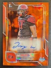 2025 Bowman U Chrome Sapphire Trey White Orange Refractor Auto /25 - 1st RC SDSU