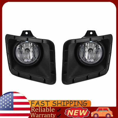 FRONT DRIVER & PASSENGER SIDE FOG LAMP BEZEL FOR 2015-2018 SILVERADO 2500HD 3500