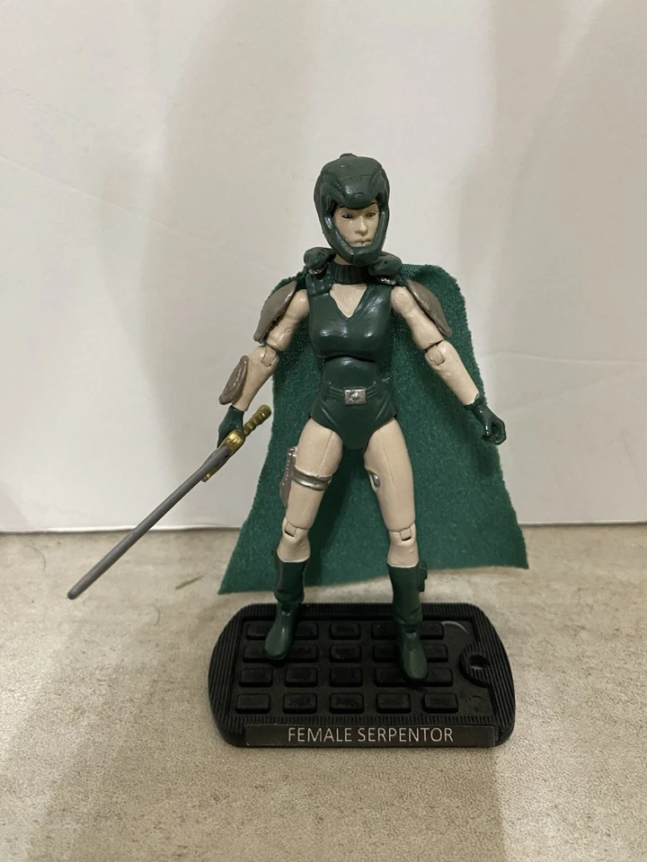 Gi Joe 25th, Roc, 30th, Female Serpentor  4” Custom - Image 4 of 4