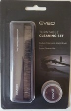 EVEO Turntable Cleaning Set Kit - Anti Static Vinyl Record Brush, Stylus Cleaner
