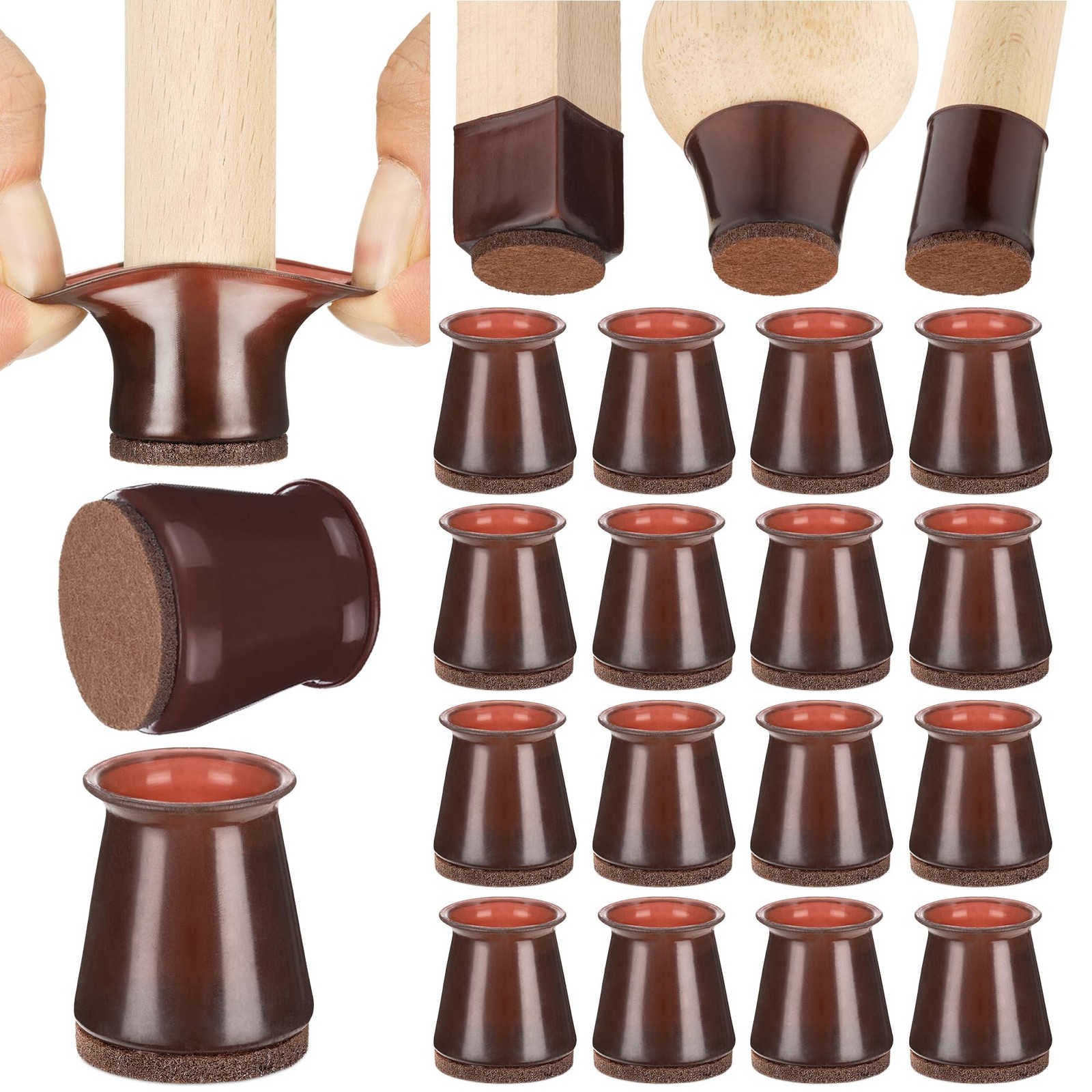 Штульбейнкаппен - 29 мм - 16 отверстий в Нуссбаум-Дункель - Штульбейншонере