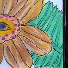 Blooming Flower Garden Nature Signed Drawing laminated OOAK Aceo Art Card — photo 3