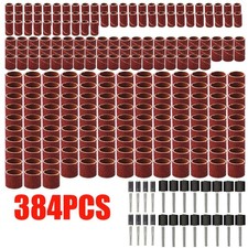 384PCS Drum Sanding Kit For Nail Drill Bits Dremel Accessories Rotary Tool Set