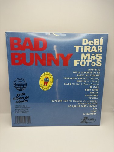 Bad Bunny DeBí TiRAR MáS FOToS Double Vinyl Gatefold *Blue Limited Edition* - Bild 2 von 2