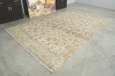 6x10 rug, large turkish rug, hand-knotted vintage area rug, oushak wool rug,490