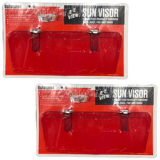 Vintage Style Red Sun Visors Pair Fit For 50s Ford Chevy Hot Rod