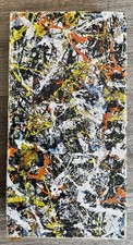 CONVERGENCE JACKSON POLLOCK 1968 500 PIECES JIGSAW PUZZLE SPRINGBOK vintage
