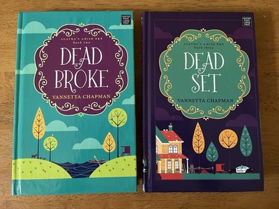 Agatha s Amish B&B  #2 & 3 Vannetta Chapman - Dead Broke & Dead Set LARGE PRINT