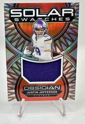 2024 Panini Obsidian - Solar Swatches - Justin Jefferson Silver /99 (MEM)
