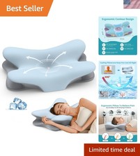 Cervical Neck Pillow for Pain Relief - Ergonomic Side Sleeper Pillow for Neck...
