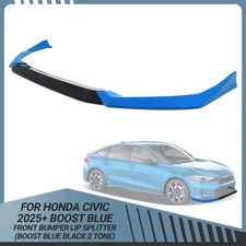 For Honda Civic Sedan Hatch 2025-up Yofer Boost Blue Front Bumper Lip Splitter