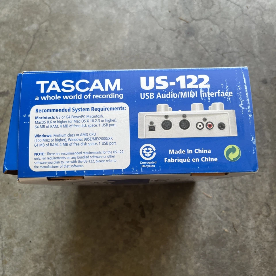 Tascam US-122L Digital Recording Interface Audio / Midi USB 2.0 - Image 3 of 4