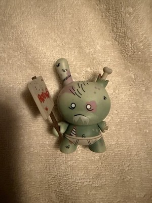 Kidrobot 2011 Dunny Series HUCK GEE ZOMBIE Green 3'' Vinyl Figure