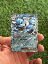 Bastoise EX 009/165 Double Rare Holo Scarlet & Violet Pokemon 151 Near Mint NM