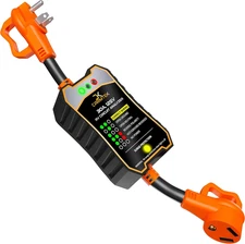RV Surge Protector 30 Amp - RV Circuit Analyzer with Integrated Smart 30 Amp Sur
