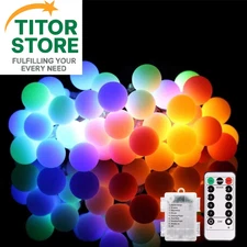 LED String Lights 18ft 50 LEDs Battery Operated String Lights with Remote 8 Mode