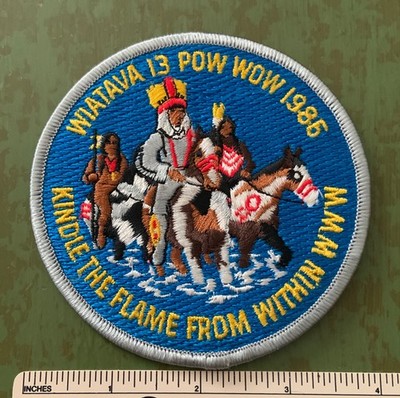 1986 OA WIATAVA LODGE 13 Order of the Arrow Pow Wow PATCH WWW BSA Scouting