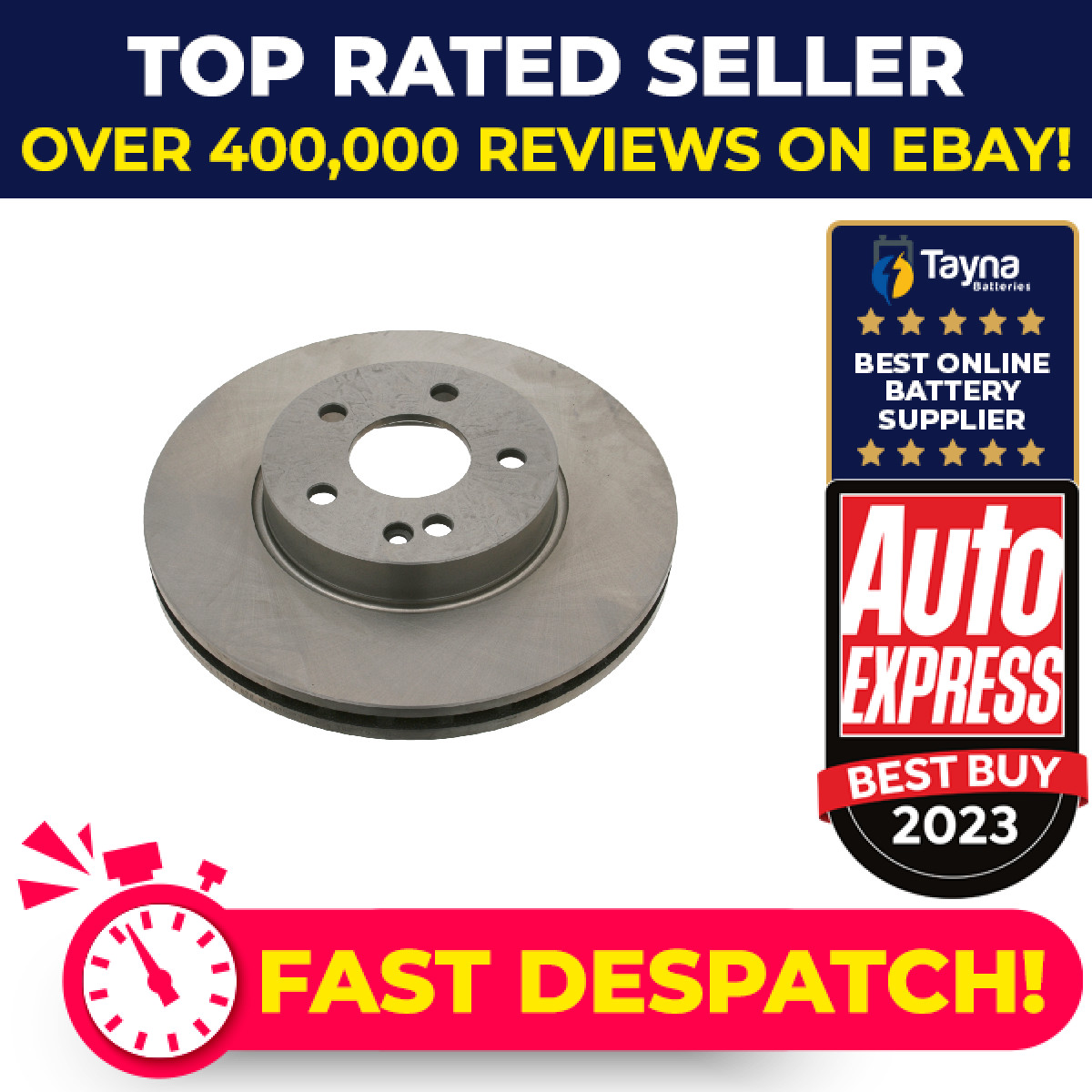2x Brake Discs Pair Vented fits MERCEDES VITO W639 3.0D Front 2006 on 300mm Set