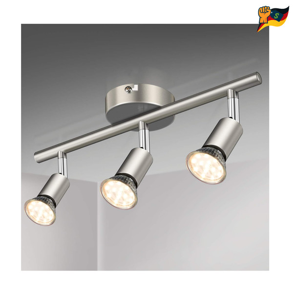 Led Deckenleuchte Drehbar 3 Flammig GU10 4W 400-image