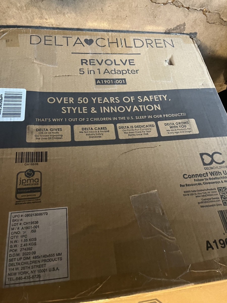 Delta Children Revolve Car Seat Adapter, A1901-001, Black | eBay