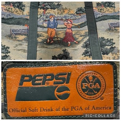 Vintage Pepsi PGA of America Golf Tapestry Tote Bag Holdings Fine Accessories 90