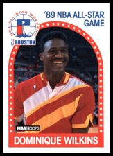 Dominique Wilkins 1989-90 Hoops #234 Atlanta Hawks AutographDen