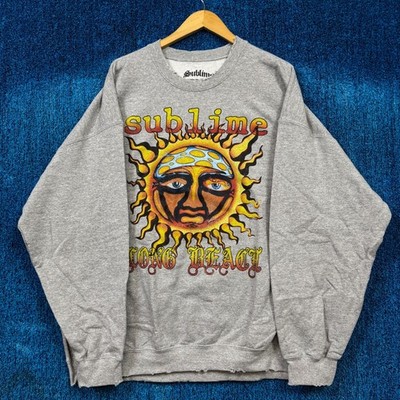 Sublime Long Beach Sun Oversized Ska Punk Band Crewneck S/M