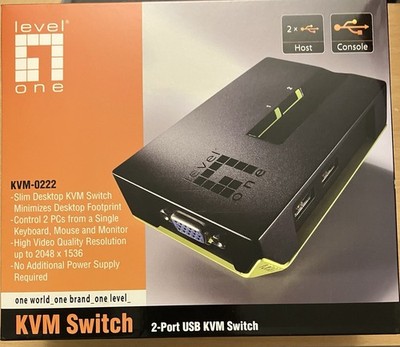 Level One KVM-0222 2Ports USB KVM Switch